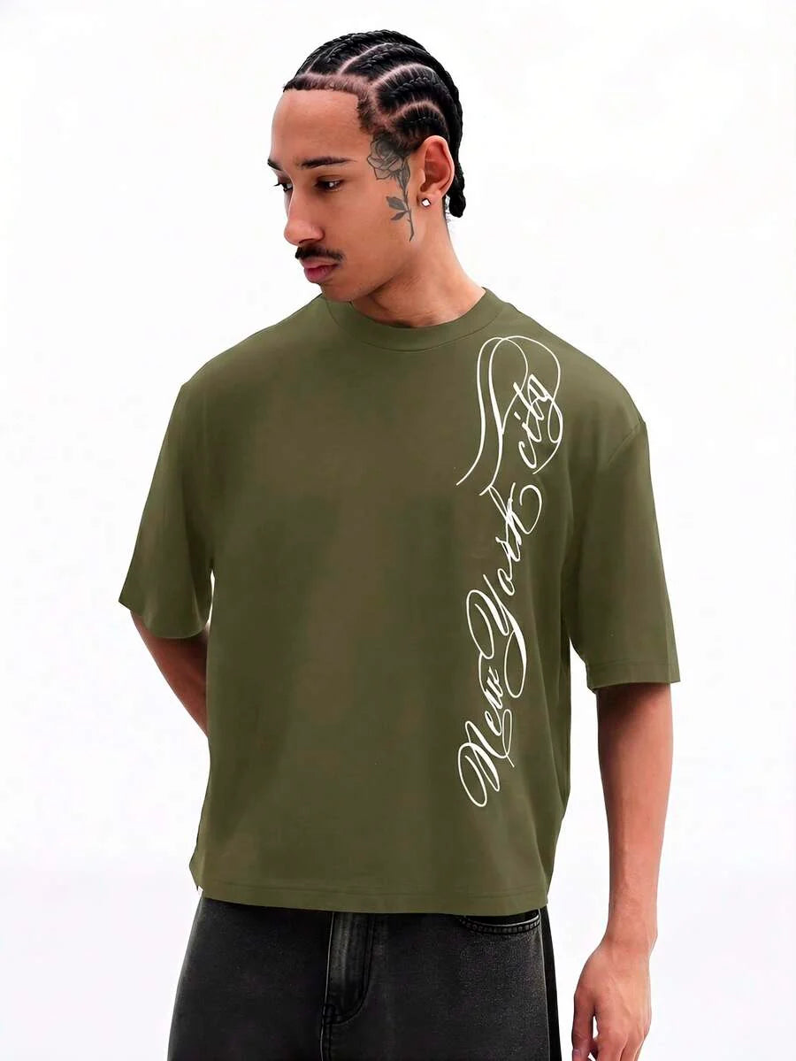 Camiseta Pavtros New York City Calligraphy