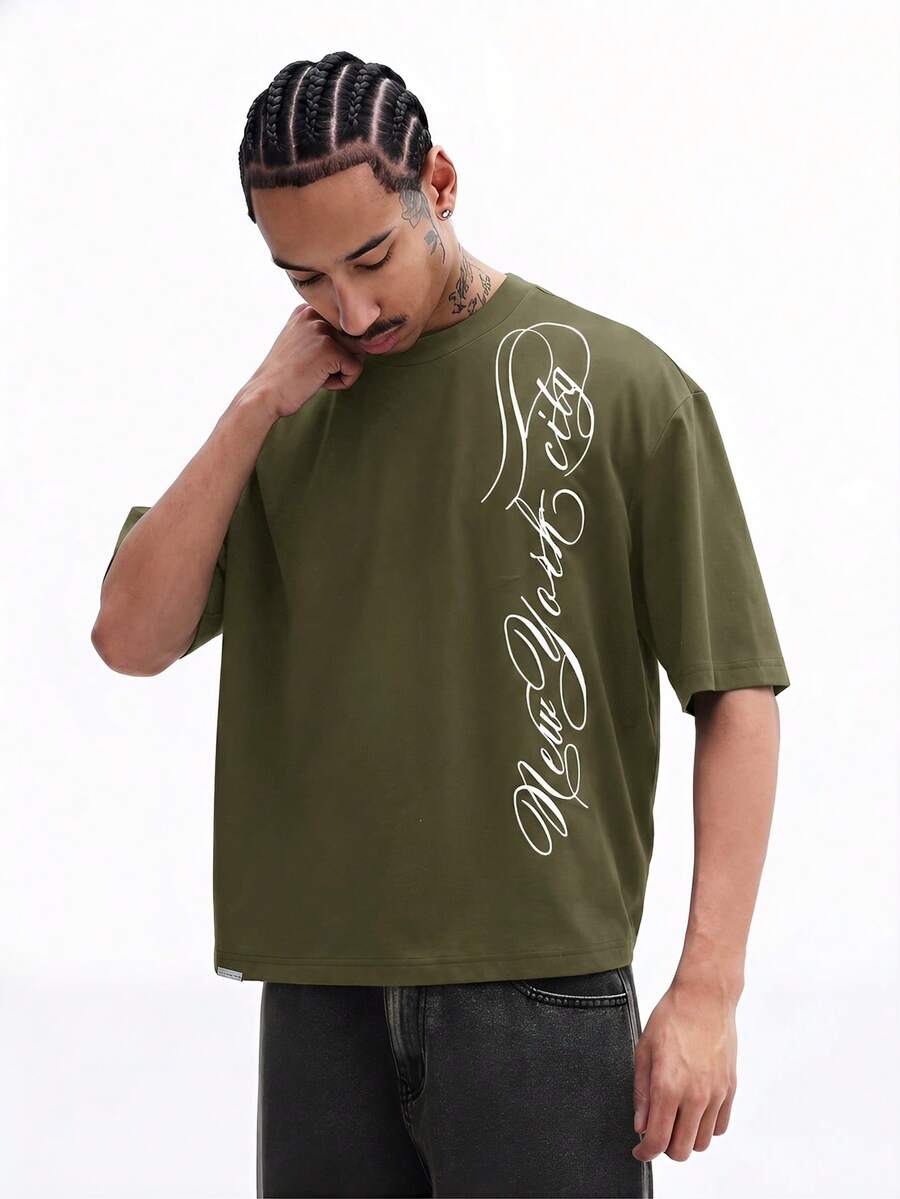 Camiseta Pavtros New York City Calligraphy