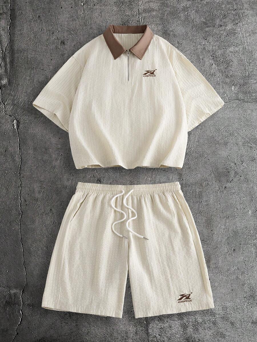Conjunto Pavtros Studios Knit Retro Polo Shorts Set