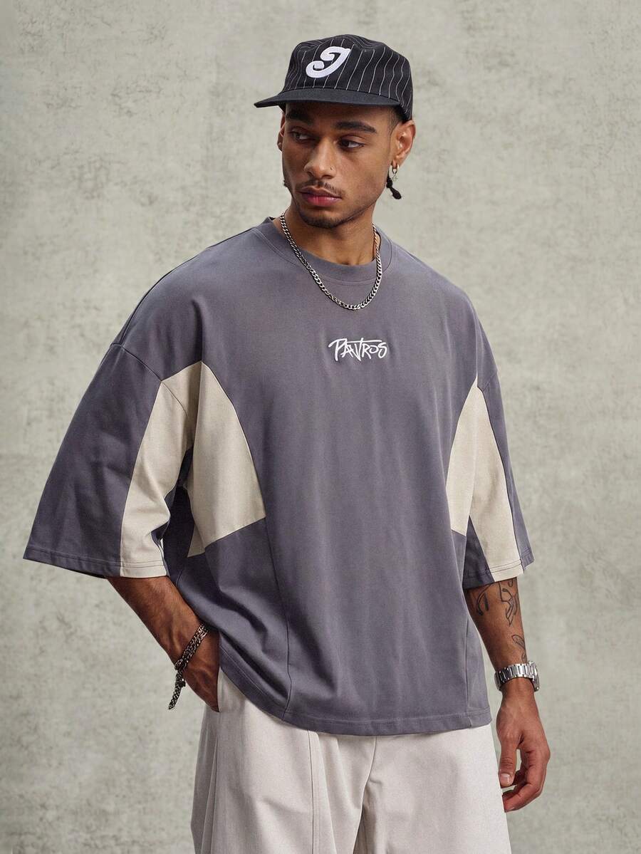 Camiseta Pavtros Colorblock Grey