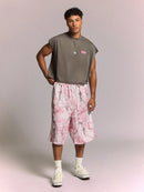Bermuda Swavvy Studios Sakura Blossom Mesh Jorts