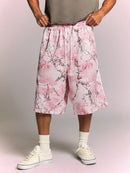 Bermuda Swavvy Studios Sakura Blossom Mesh Jorts