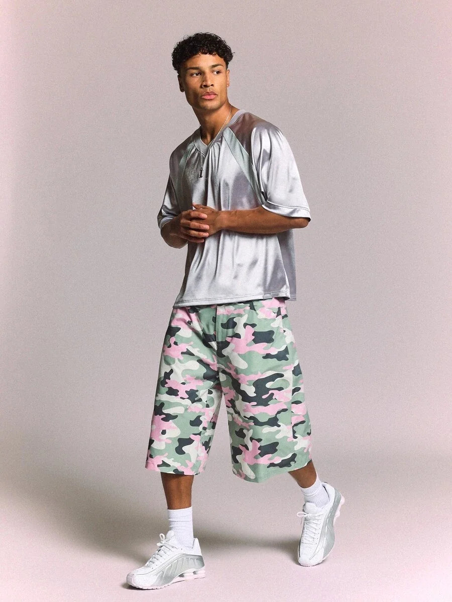 Bermuda Pavtros Studios Pastel Camo Baggy Jorts