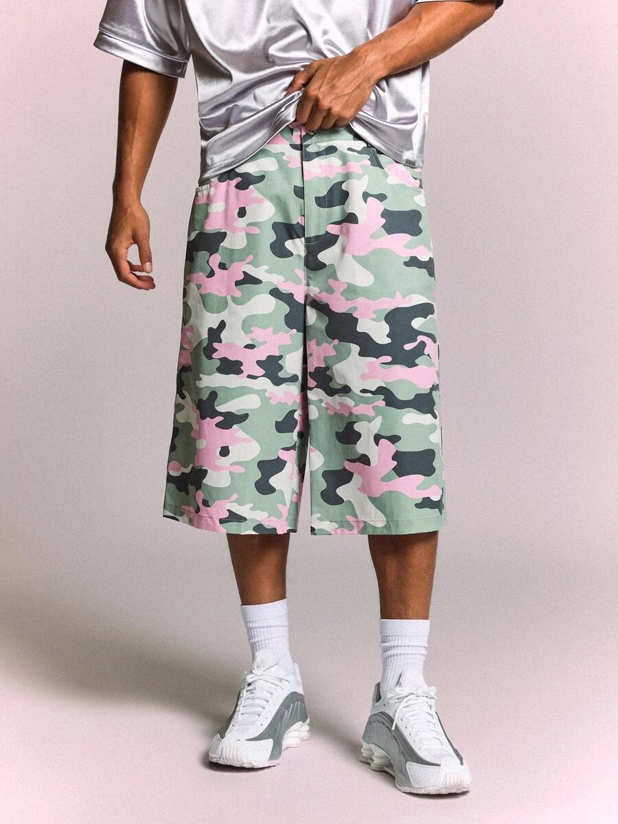 Bermuda Pavtros Studios Pastel Camo Baggy Jorts