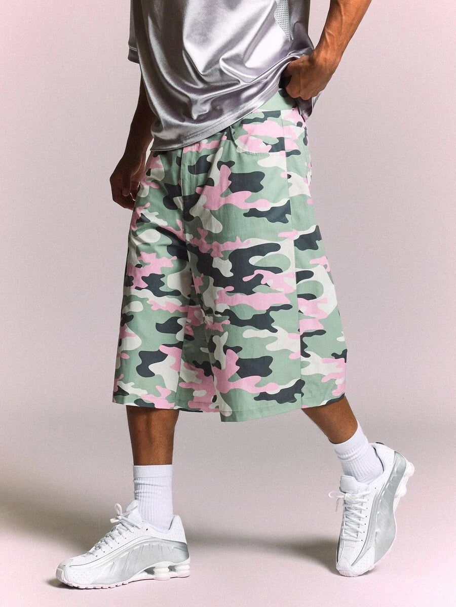 Bermuda Pavtros Studios Pastel Camo Baggy Jorts