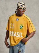 Camiseta Swavvy Studios Brasil Heritage Football Jersey