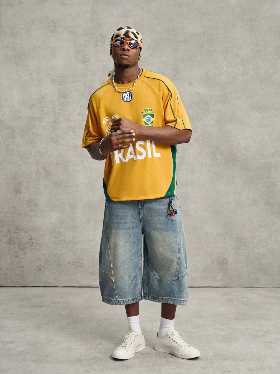 Camiseta Pavtros Studios Brasil Heritage Football Jersey