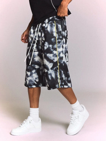 Bermuda Pavtros Studios Dark Tie-Dye Track Jorts