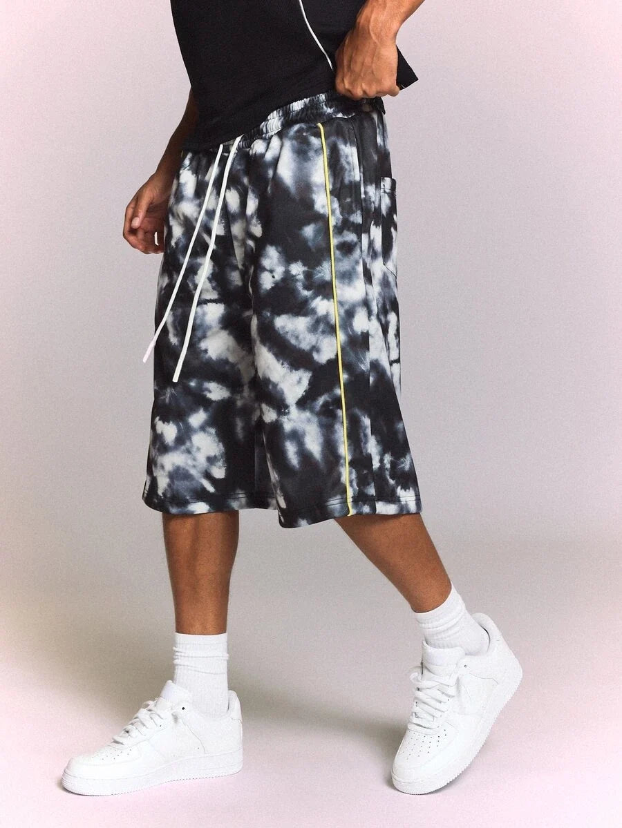 Bermuda Pavtros Studios Dark Tie-Dye Track Jorts