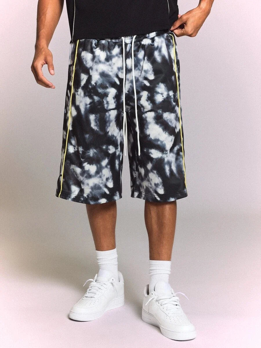 Bermuda Pavtros Studios Dark Tie-Dye Track Jorts