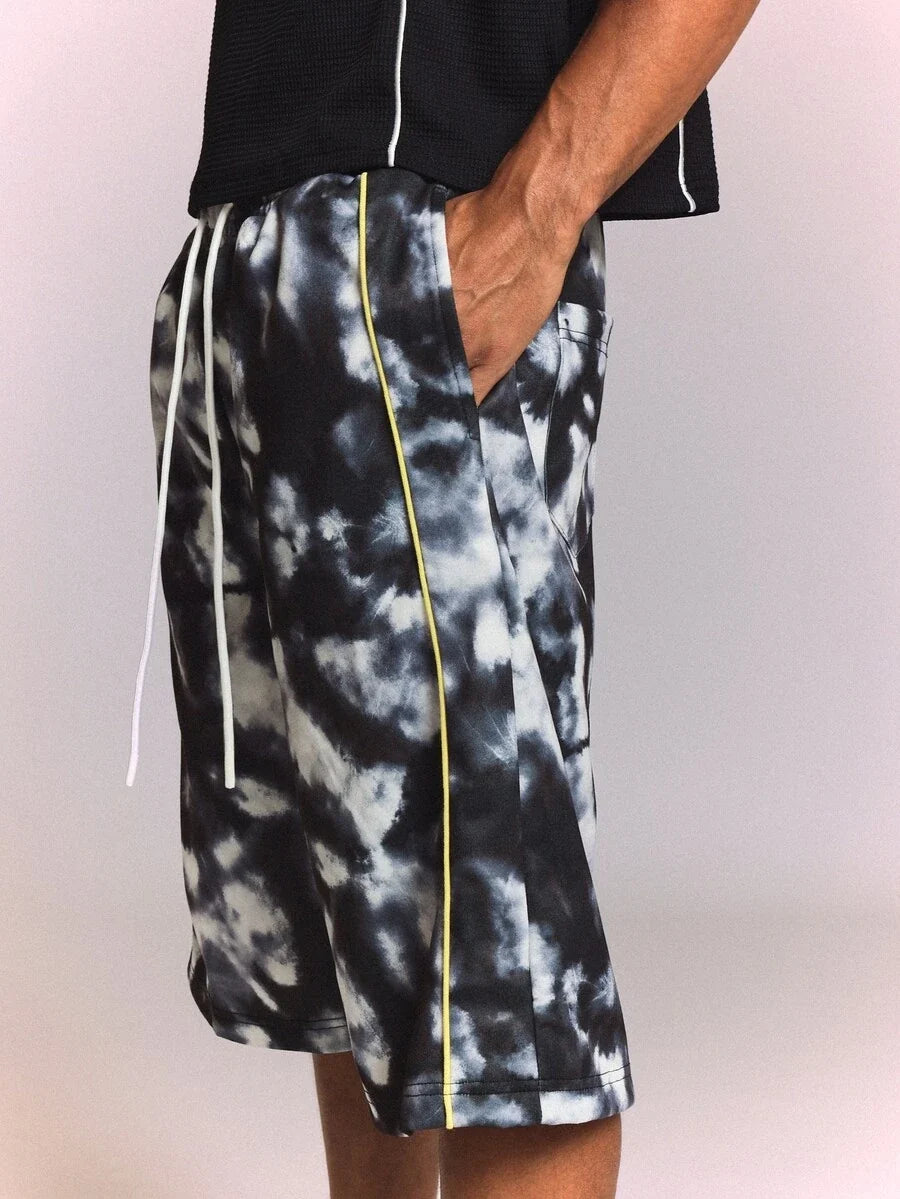 Bermuda Pavtros Studios Dark Tie-Dye Track Jorts