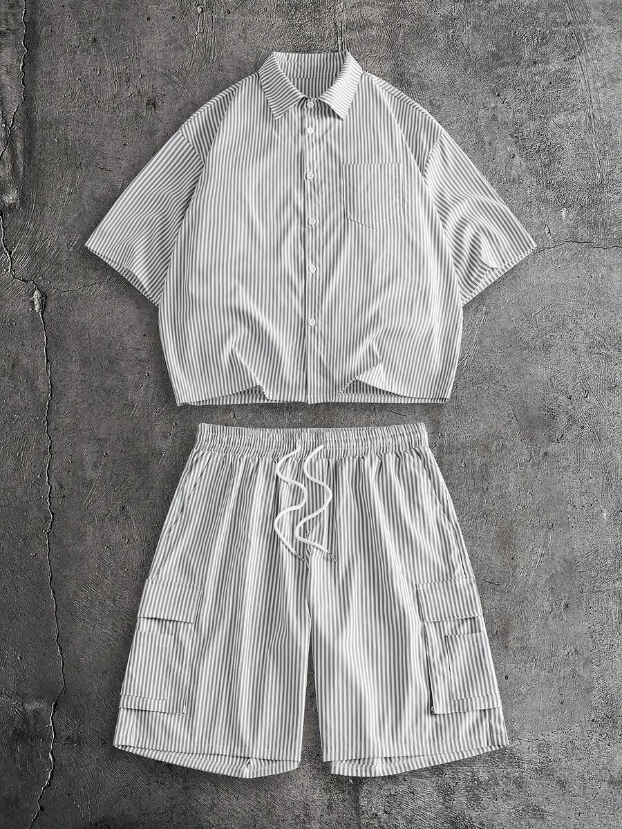 Conjunto Pavtros Studios Knit Retro Polo Shorts Set