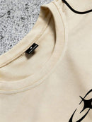 Camiseta Swavvy Folgado Estampa Gráfica Recorte