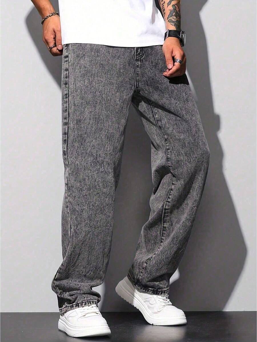 Calça Pavtros Loose Denim