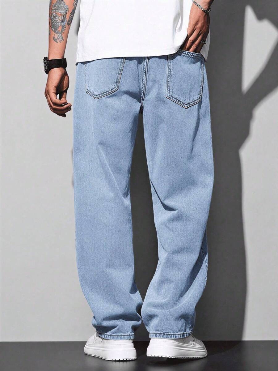 Calça Pavtros Loose Denim