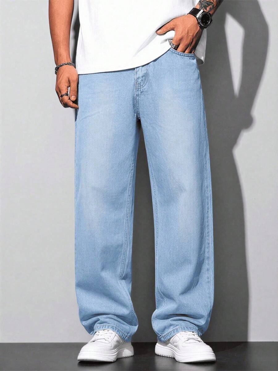 Calça Pavtros Loose Denim