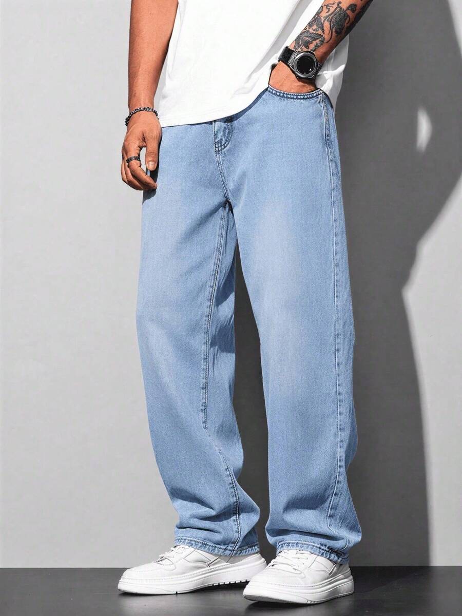 Calça Pavtros Loose Denim