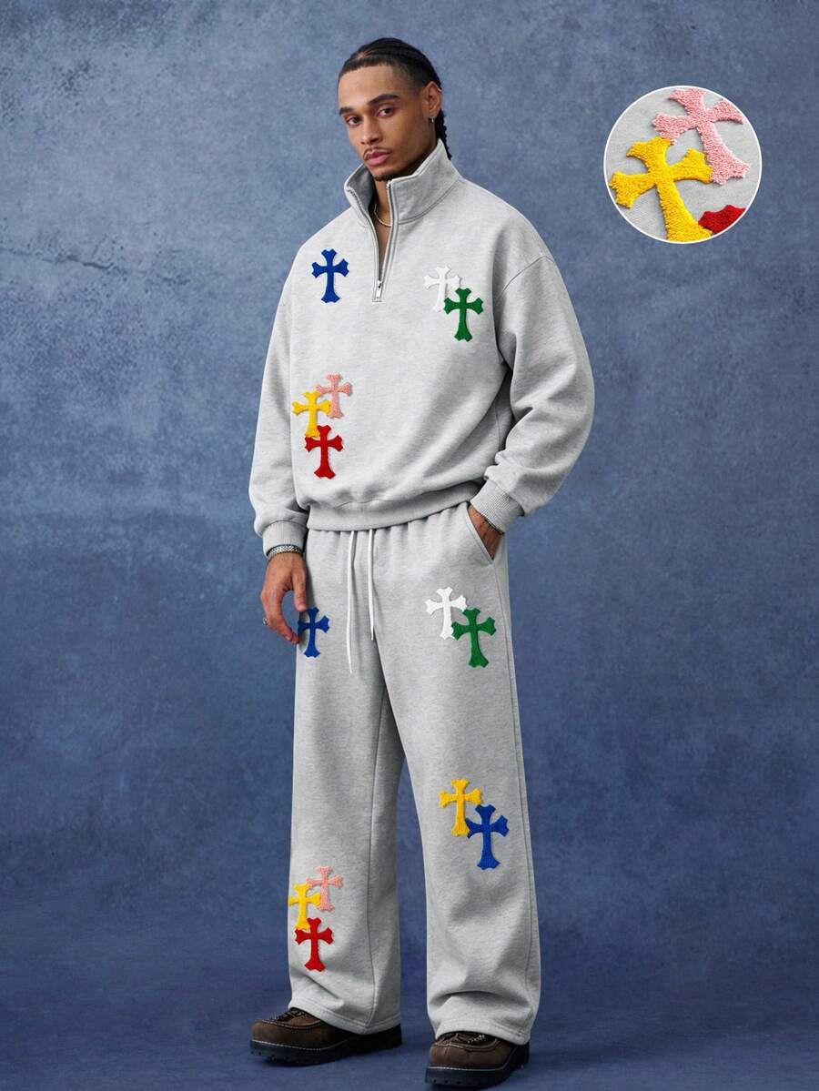 Conjunto Moletom Pavtros Patchwork