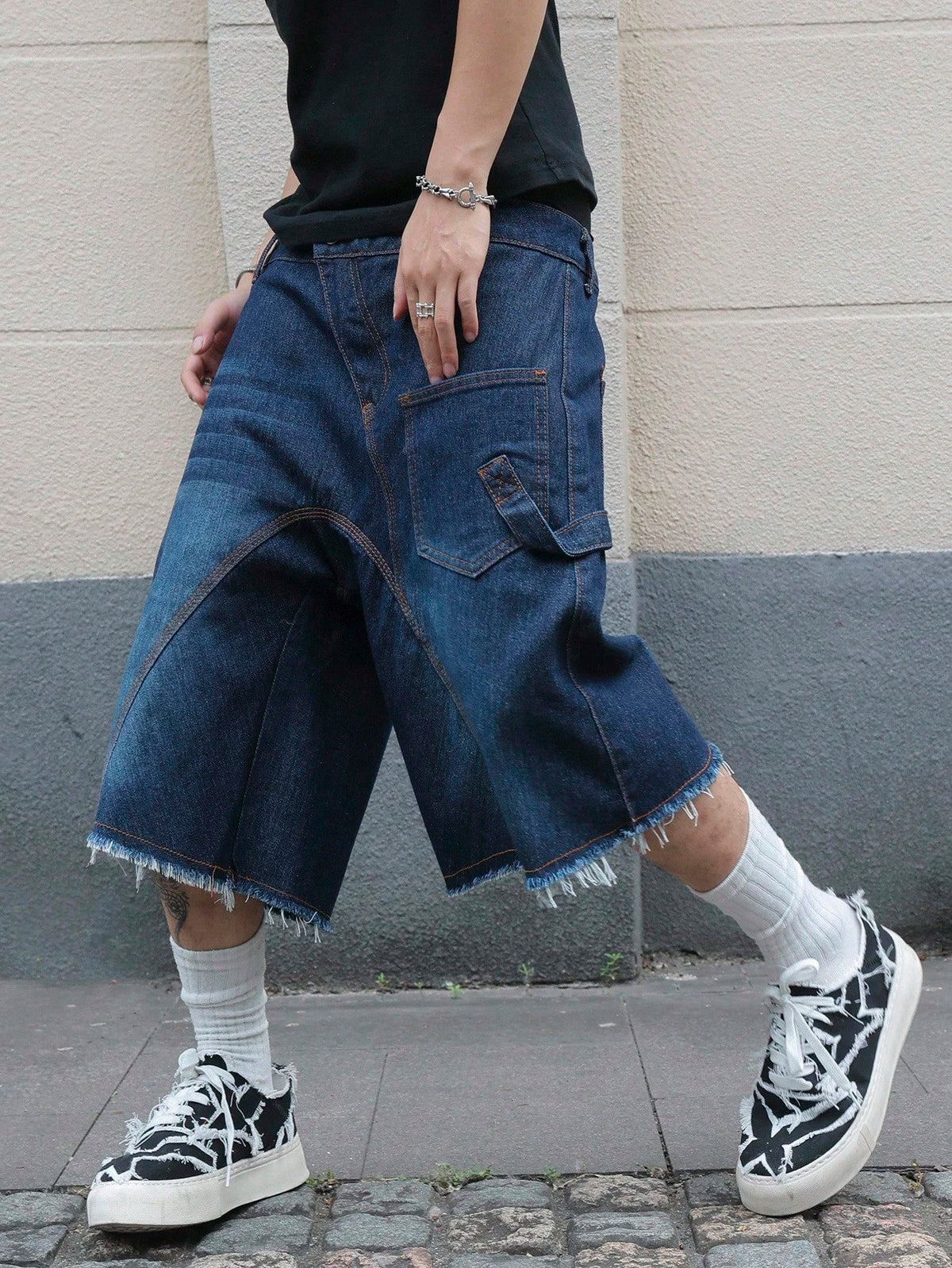 Short Pavtros Denim Black Stusy