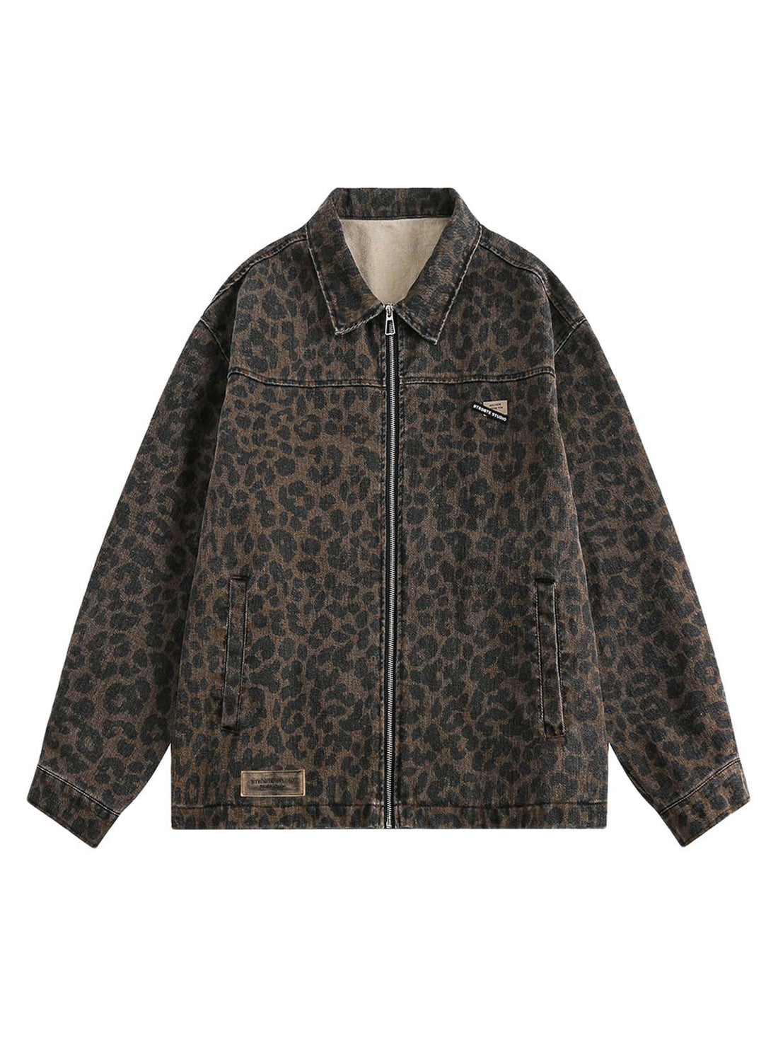 Jaqueta Pavtros Vintage Washed Cheetah