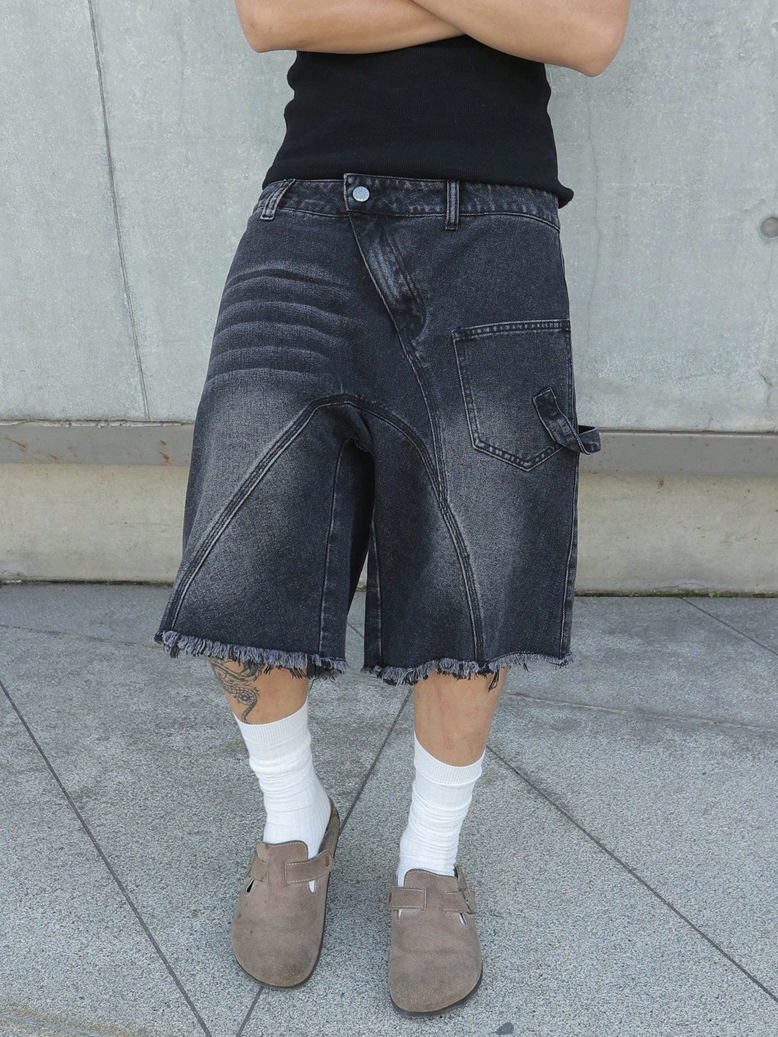 Short Pavtros Denim Black Stusy