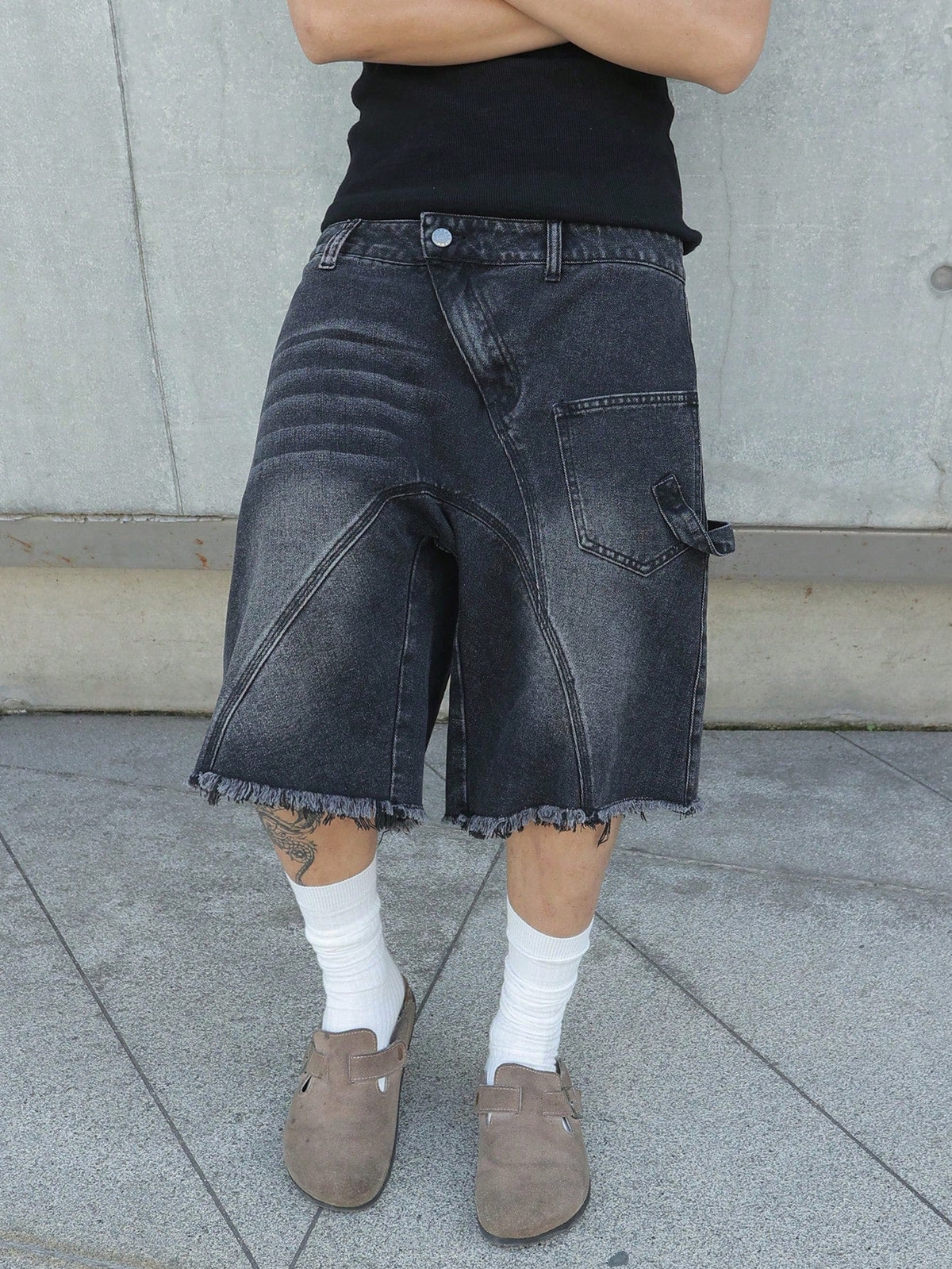 Short Pavtros Denim Black Stusy