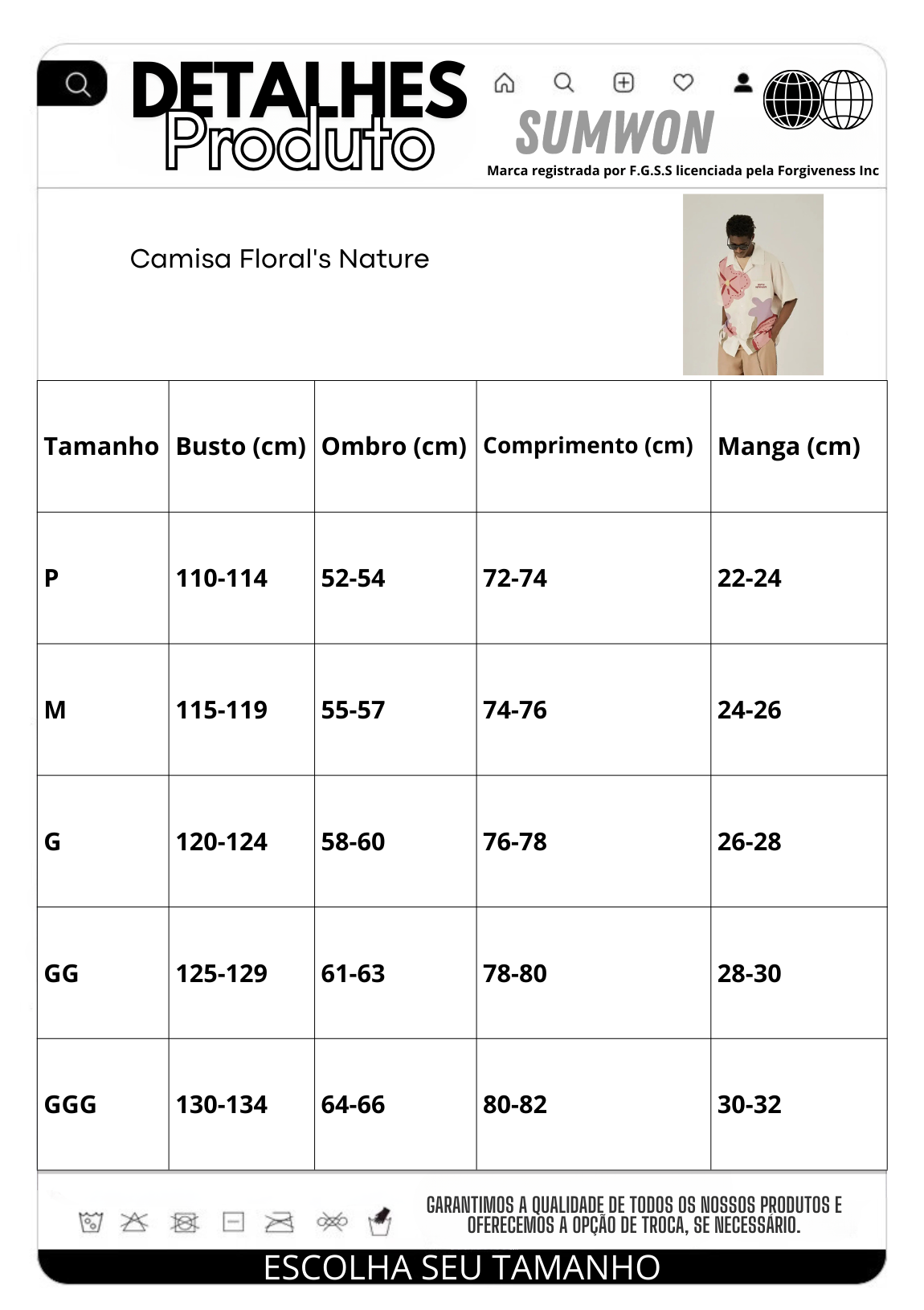 Camisa Pavtros Floral's Nature