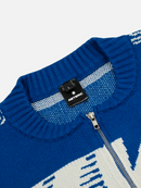 Blusa Suéter Swavvy com Zíper Azul 'MY3'