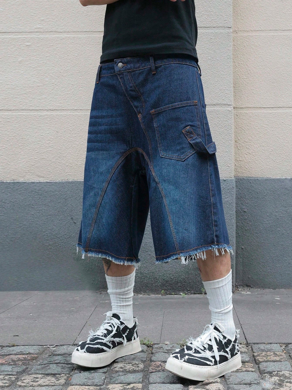 Short Pavtros Denim Black Stusy