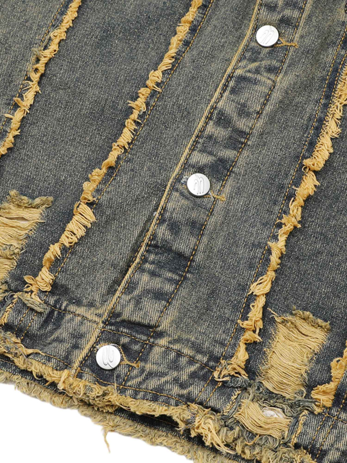 Jaqueta Pavtros Raw Edge Distressed