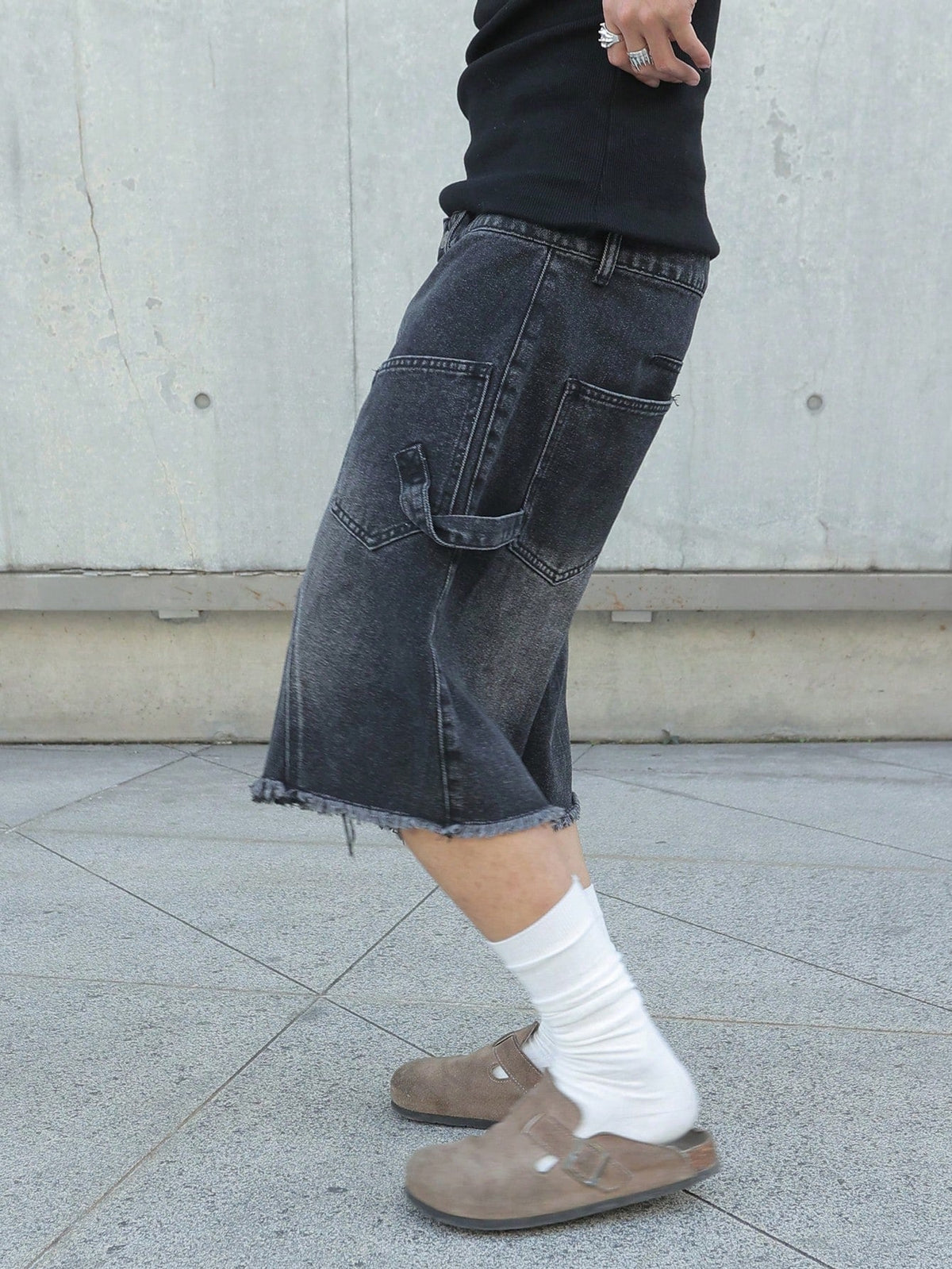 Short Pavtros Denim Black Stusy