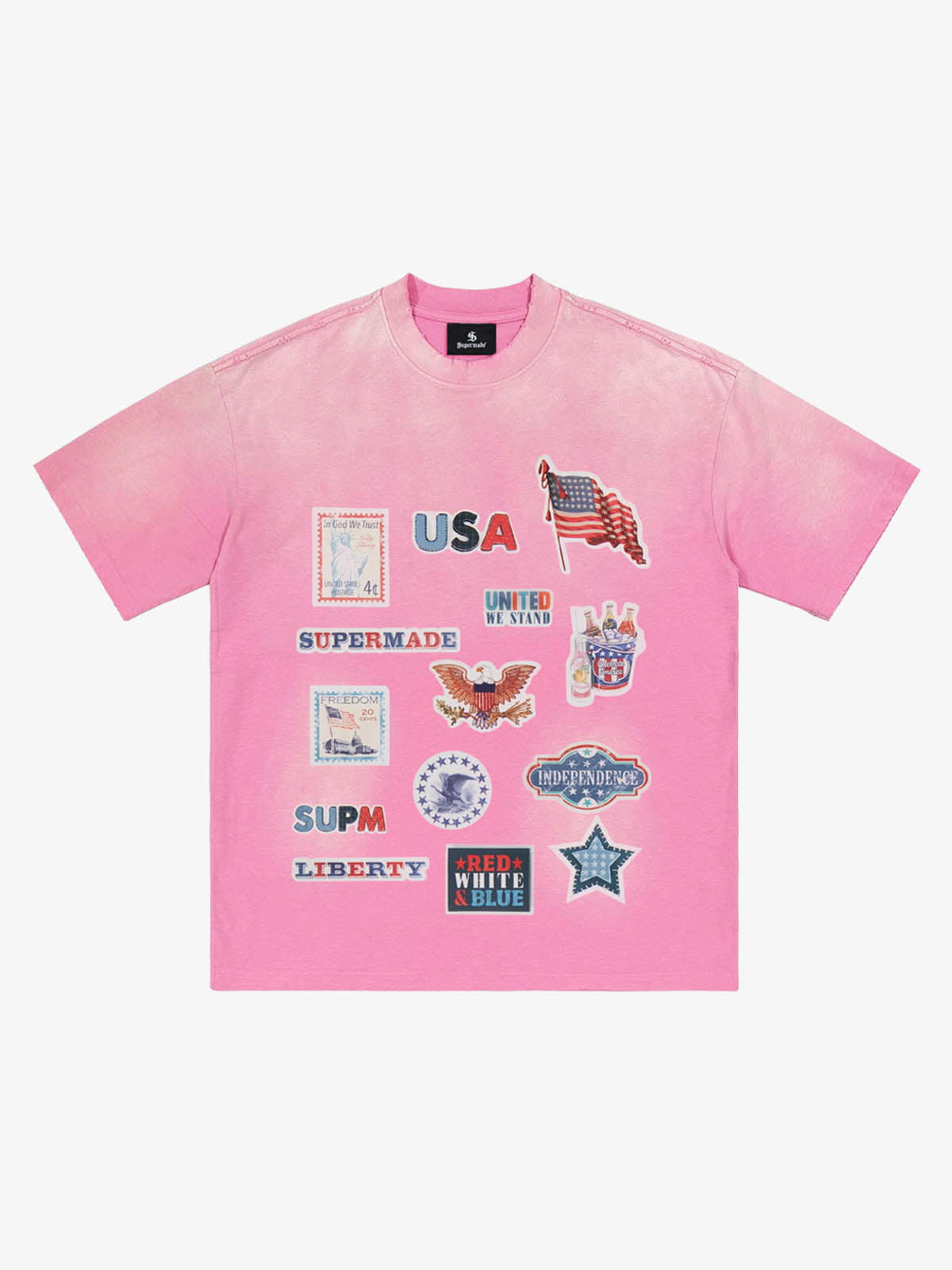 Camiseta Pavtros Studios USA Badges