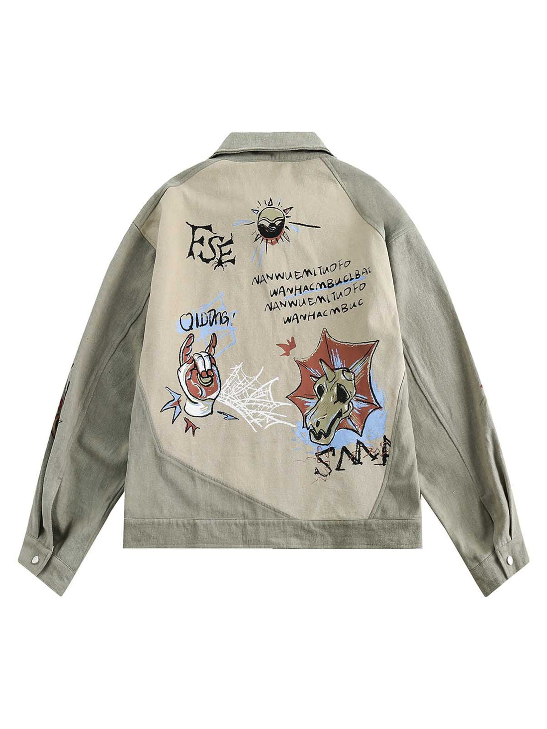Jaqueta Pavtros Studios Cyber Punk Graff Denim Jacket