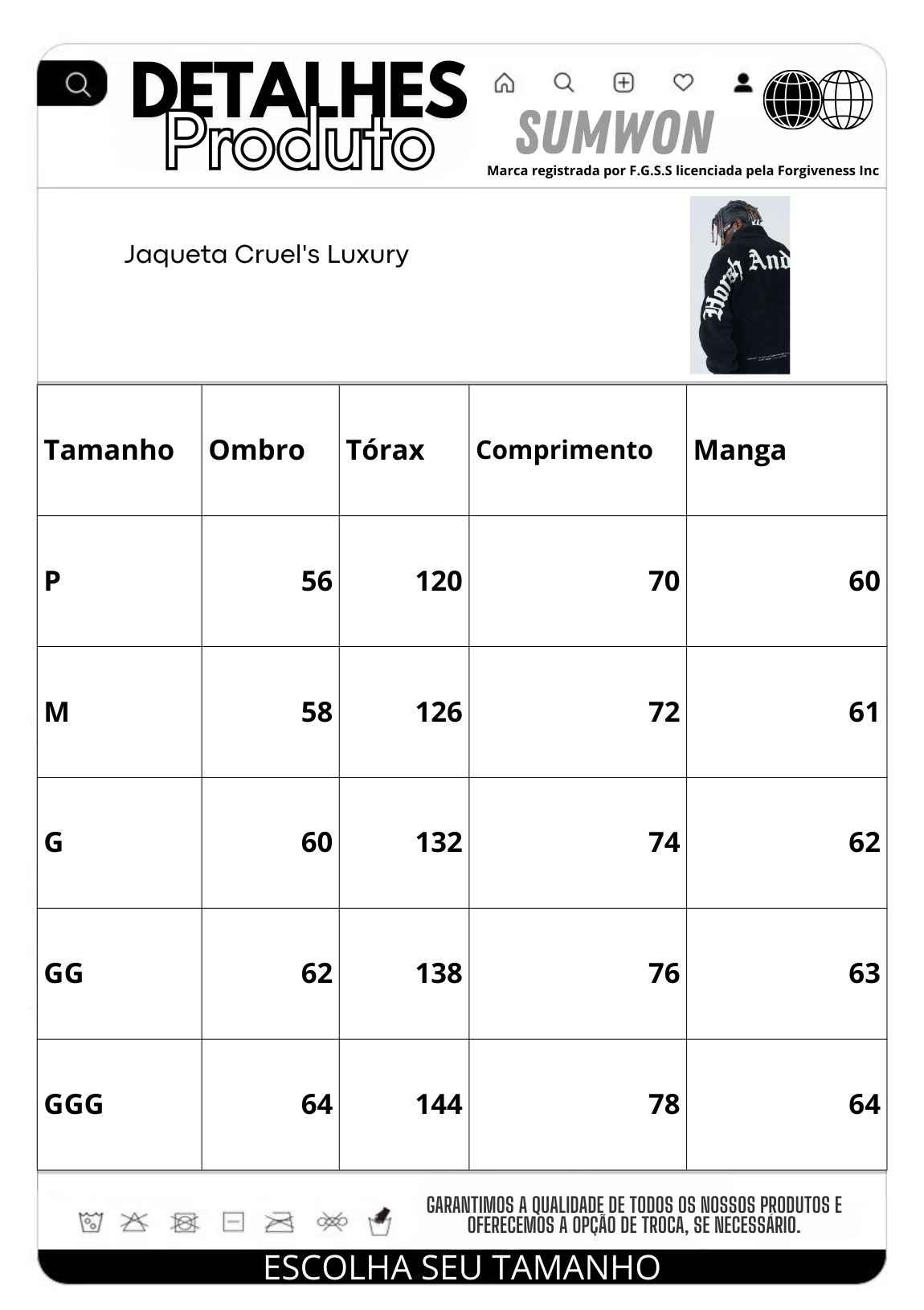 Jaqueta Pavtros Cruel's Luxury