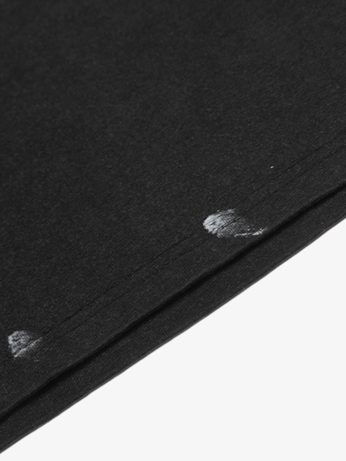 Camiseta Pavtros Flag Washed Black Oversized