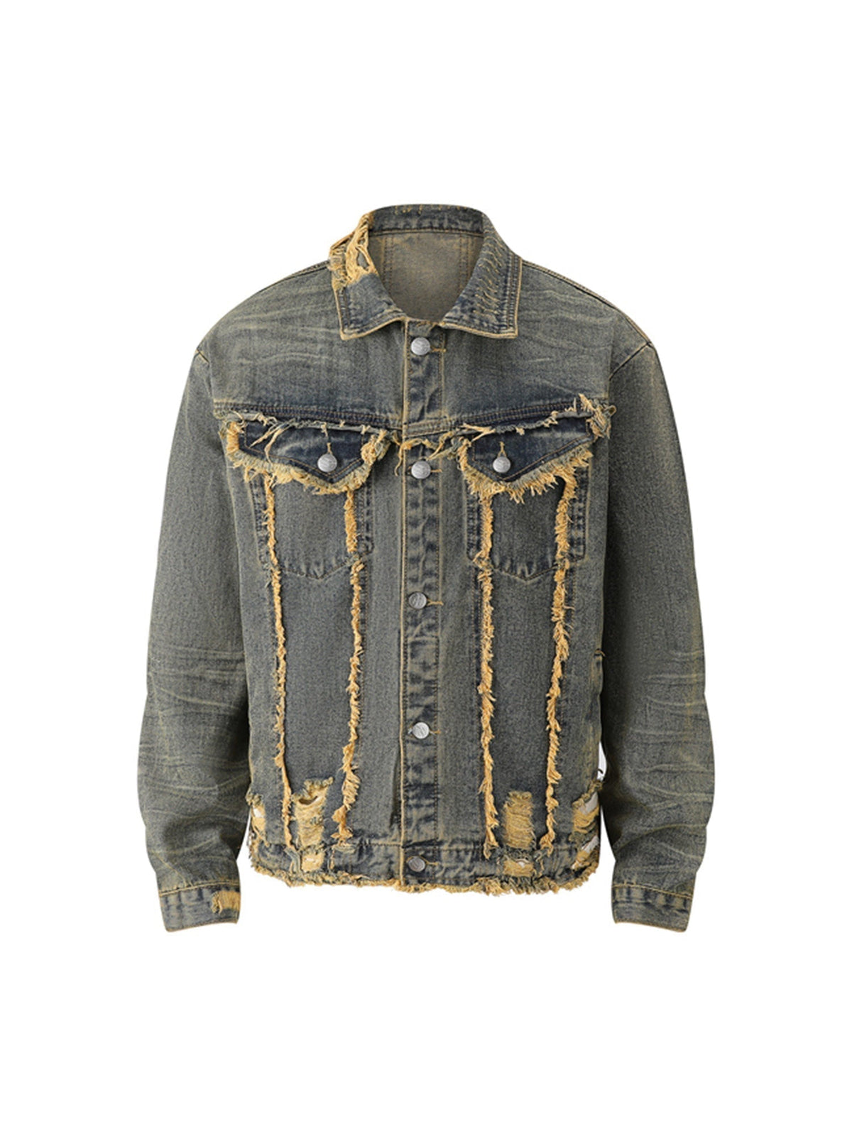 Jaqueta Pavtros Raw Edge Distressed