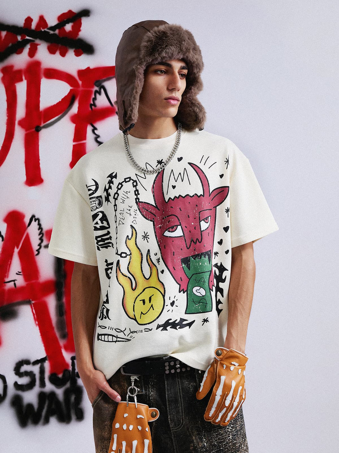 Camiseta Pavtros Studios Doodle Oversized