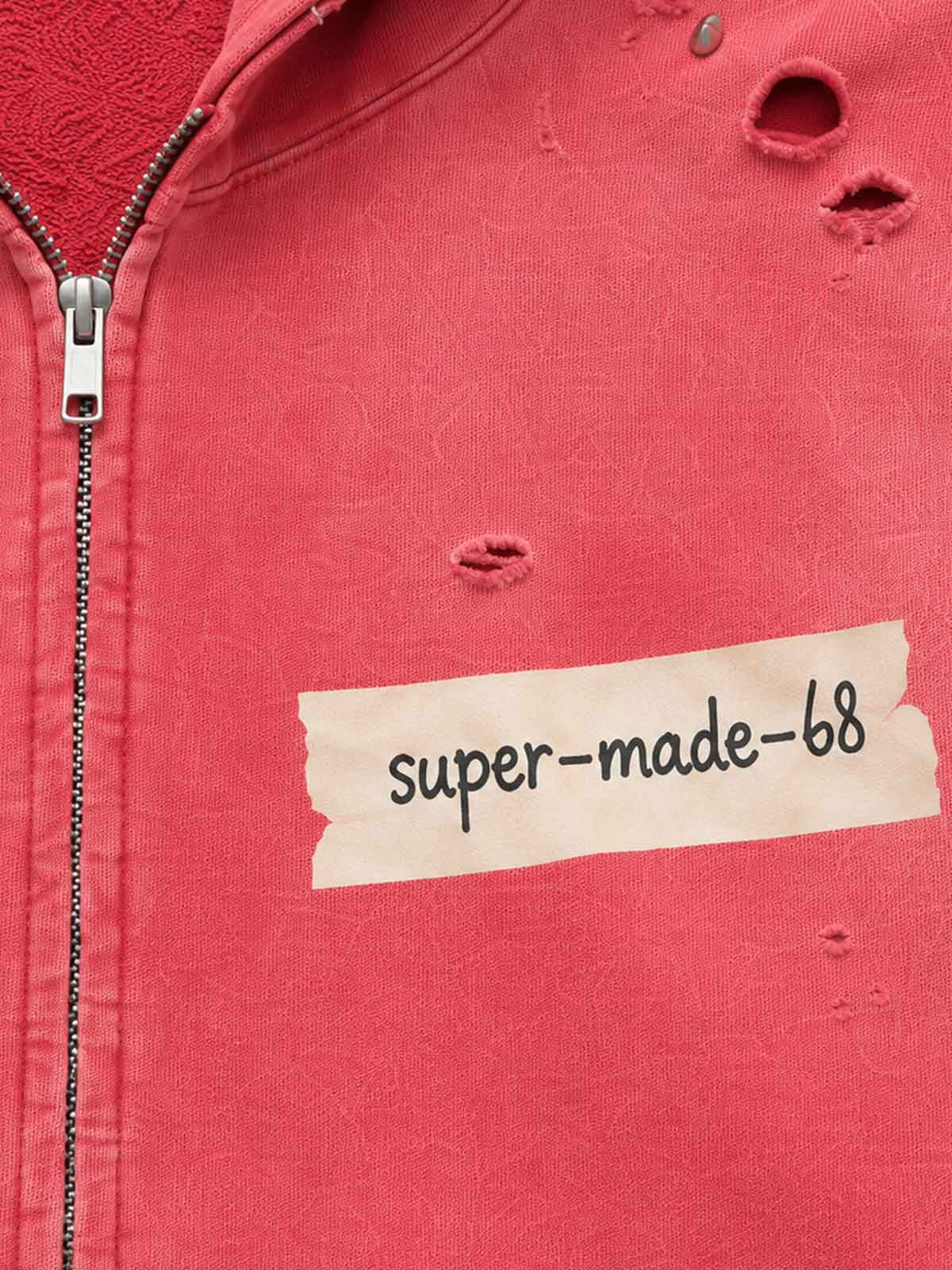 Moletom Pavtros Distressed Studs Red
