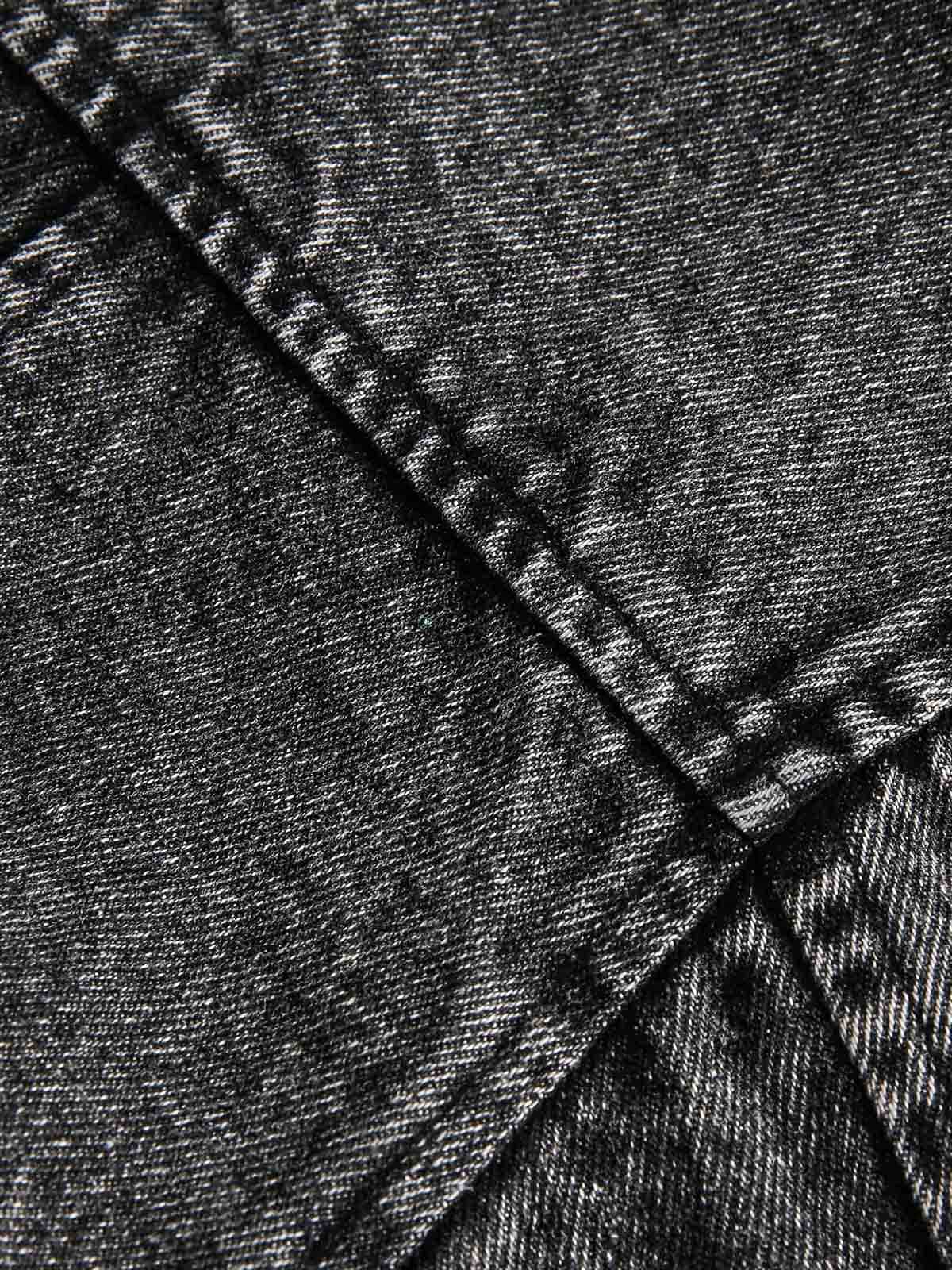 Jaqueta Pavtros Studios Technical Acid Wash Denim Bomber