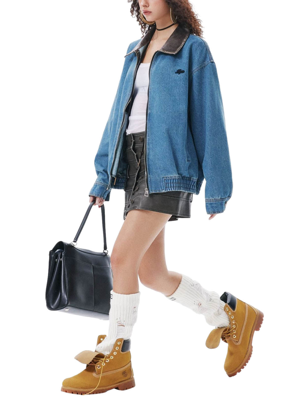 Jaqueta Pavtros Heavy Washed Denim Work