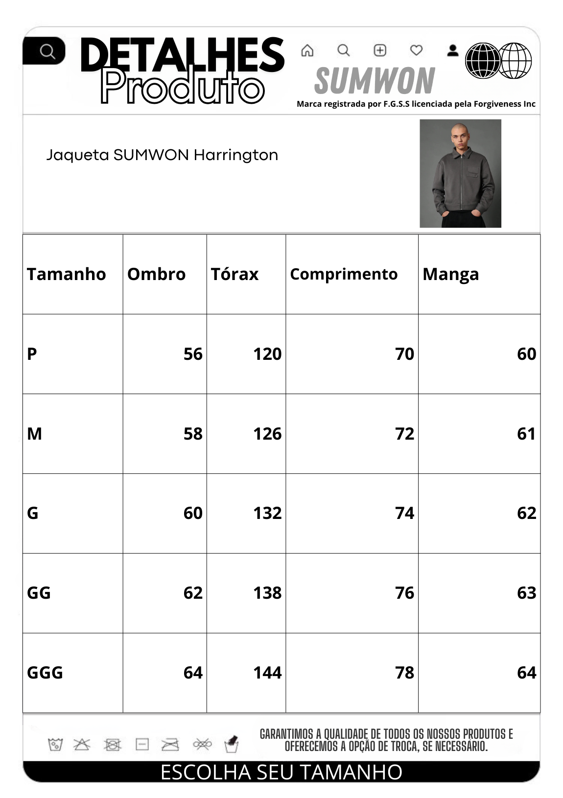 Jaqueta Pavtros Harrington