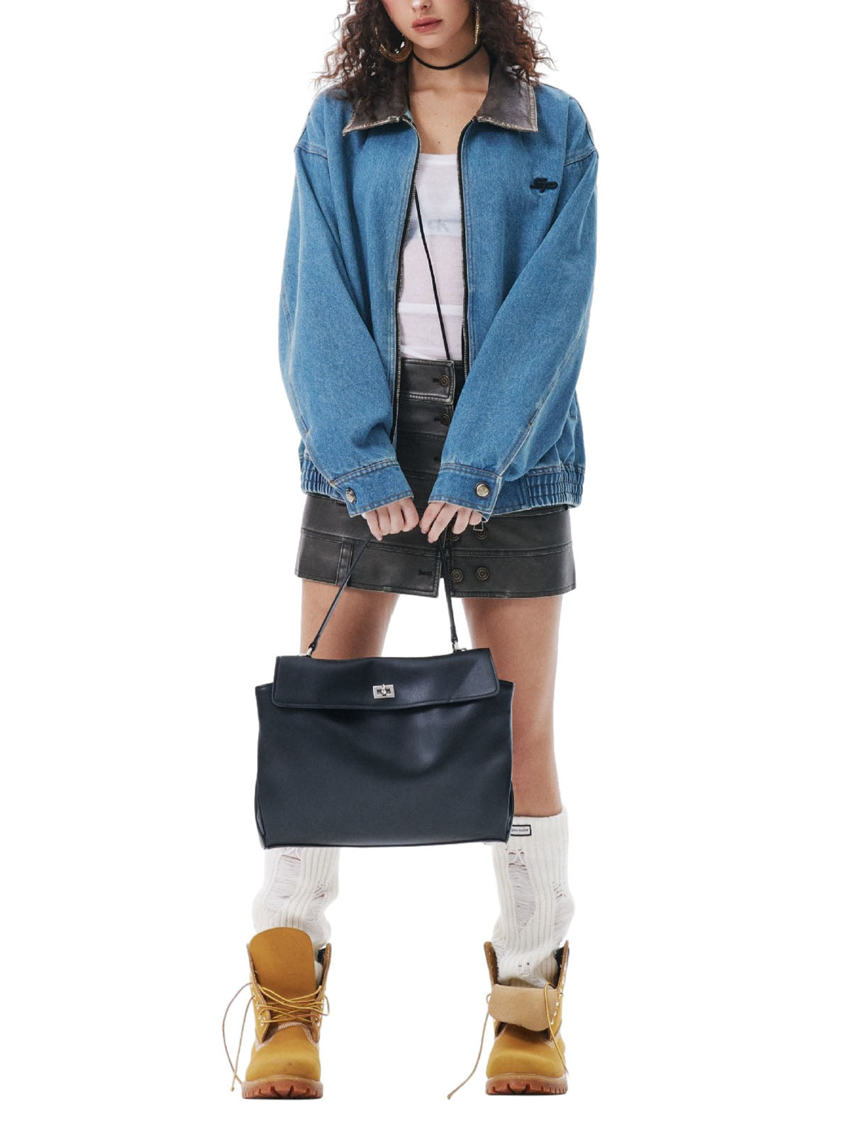 Jaqueta Pavtros Heavy Washed Denim Work
