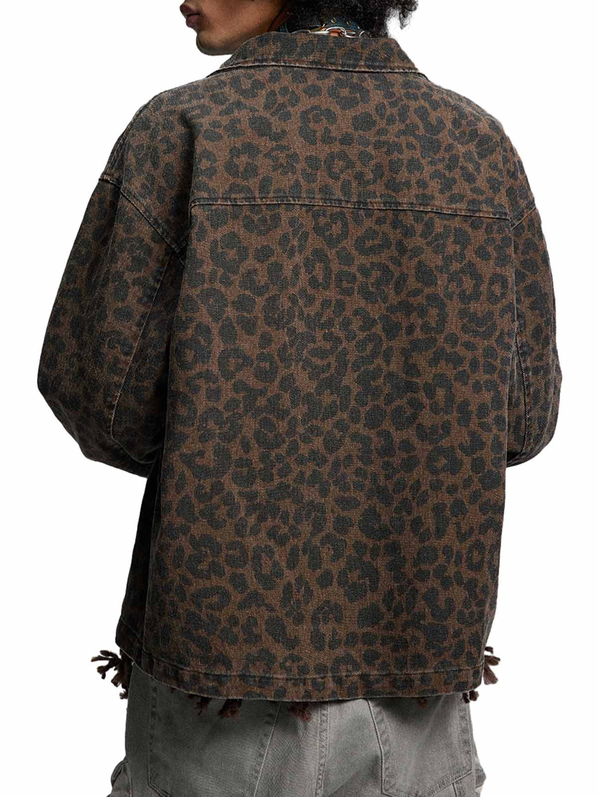 Jaqueta Pavtros Vintage Washed Cheetah