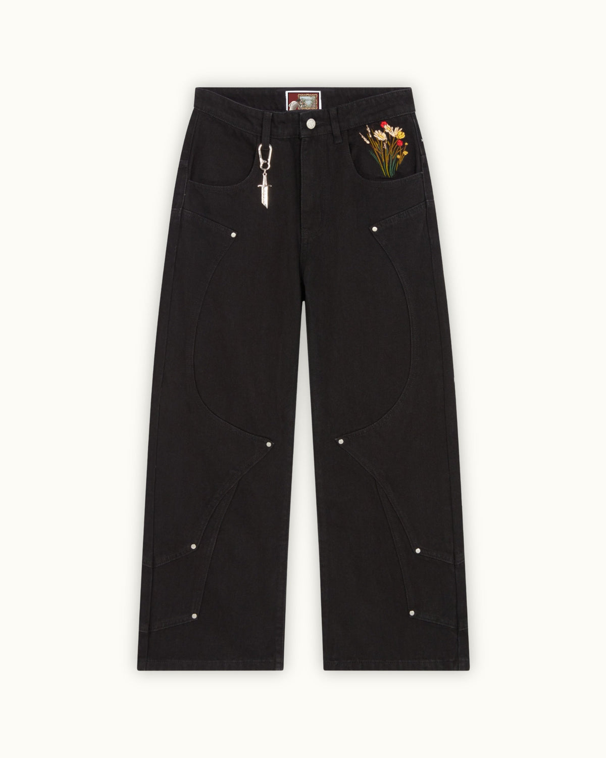 Calça Jeans Pavtros Studios Fallen Knight Wide Leg