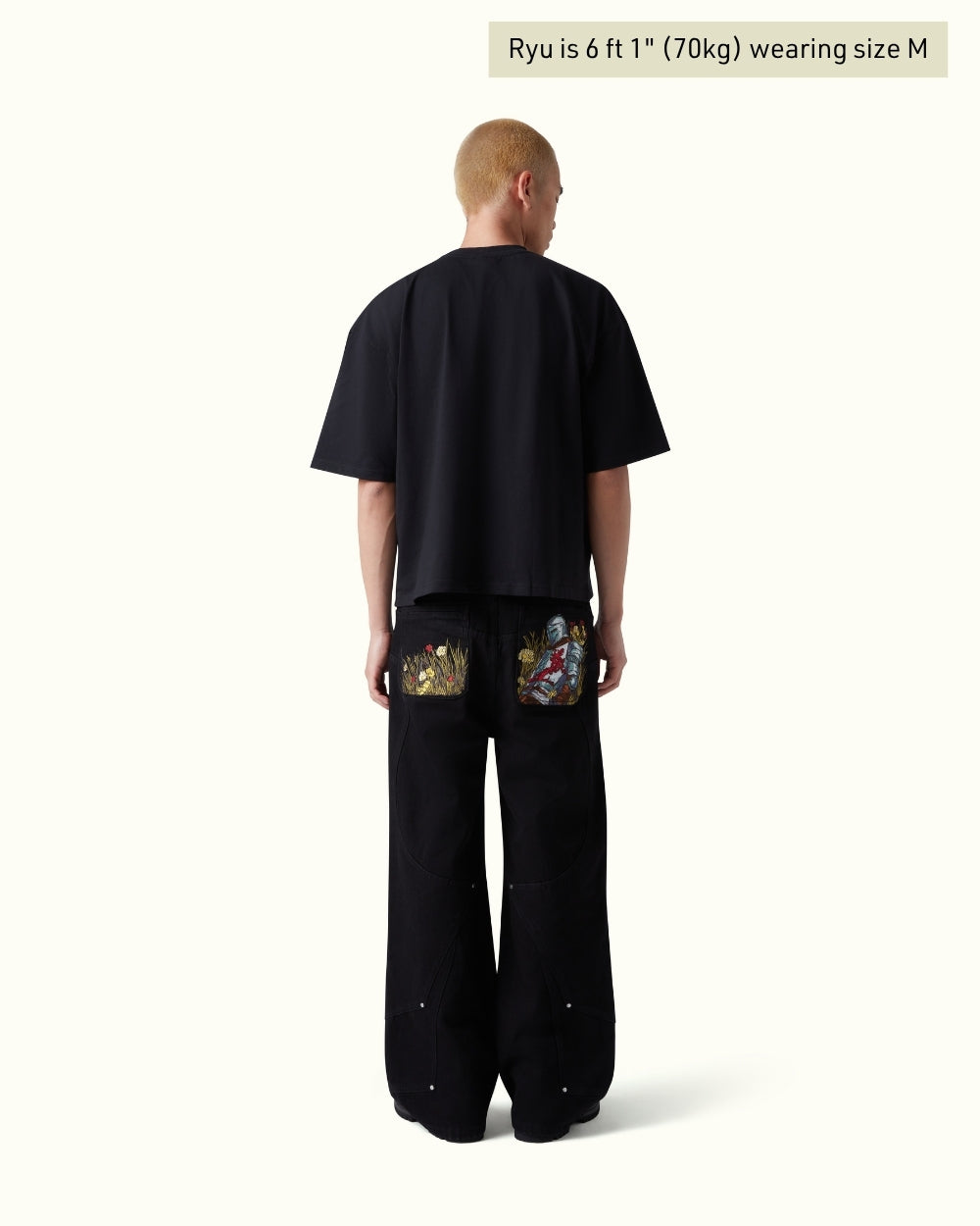 Calça Jeans Pavtros Studios Fallen Knight Wide Leg