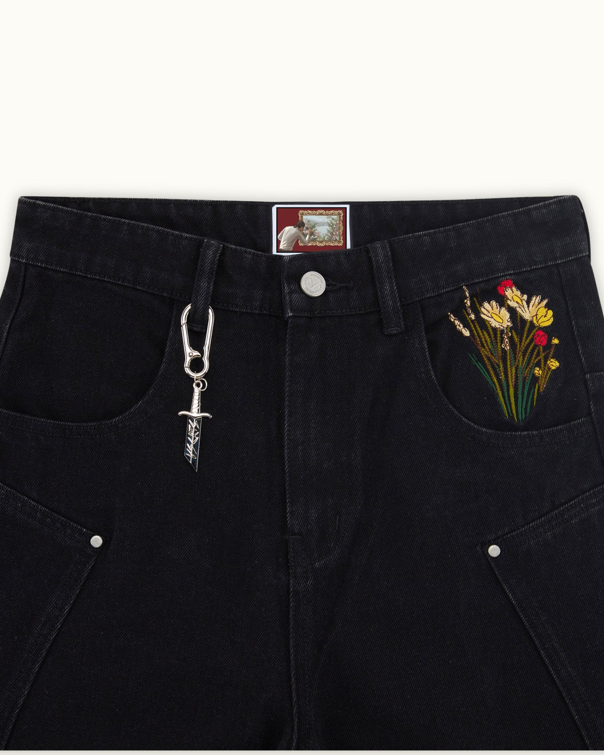 Calça Jeans Pavtros Studios Fallen Knight Wide Leg