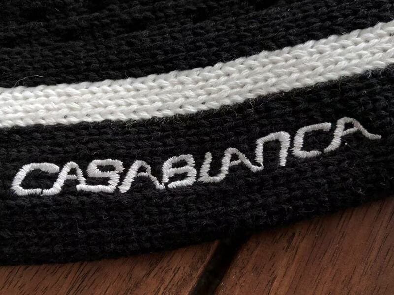 Conjunto Casablanca Crochê Preto e  Branco