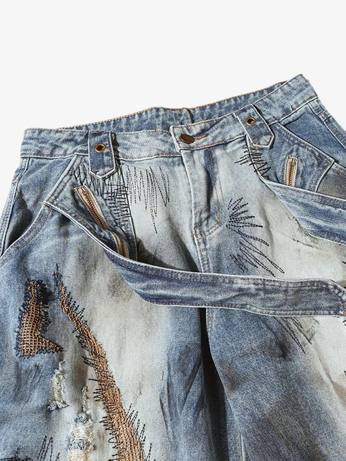 Calça Pavtros Washed Barrel Jeans