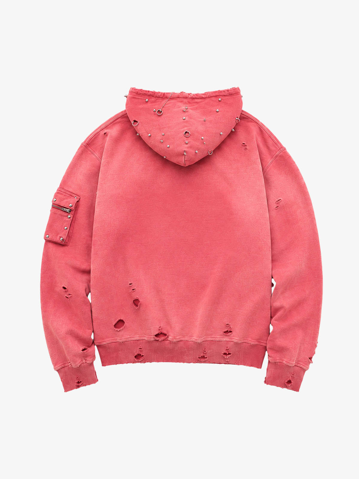 Moletom Pavtros Distressed Studs Red