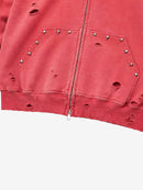 Moletom Swavvy Distressed Studs Red